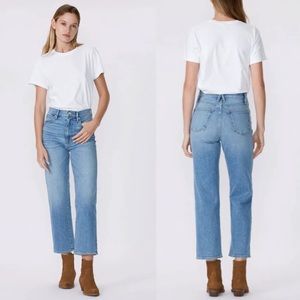 SLVRLAKE Women's High Rise London Crop Jeans in Light Blue